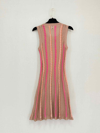 M MISSONI Brown Multicolor Size US 4 Short Dress