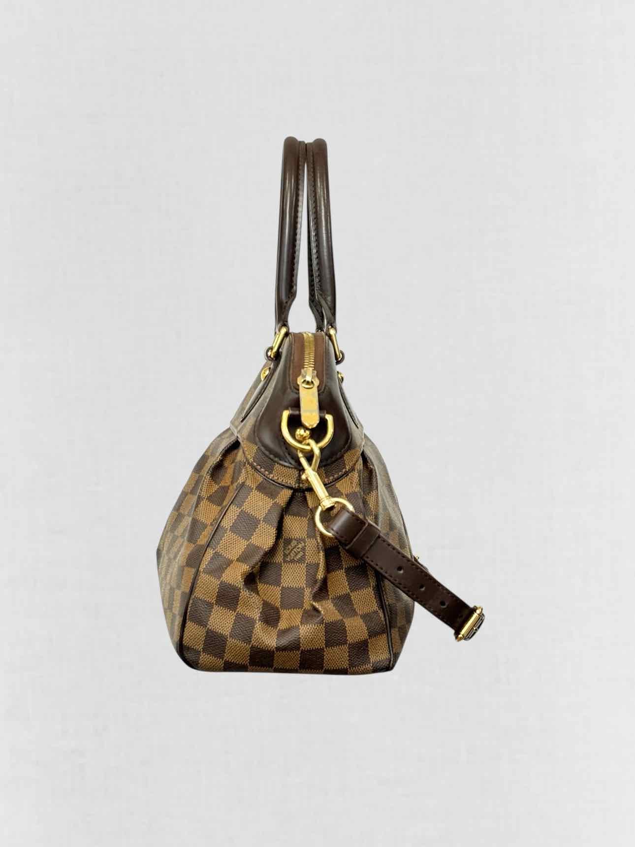 LOUIS VUITTON Trevi Brown Damier Ebene Top Handle