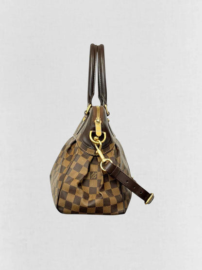 LOUIS VUITTON Trevi Brown Damier Ebene Top Handle