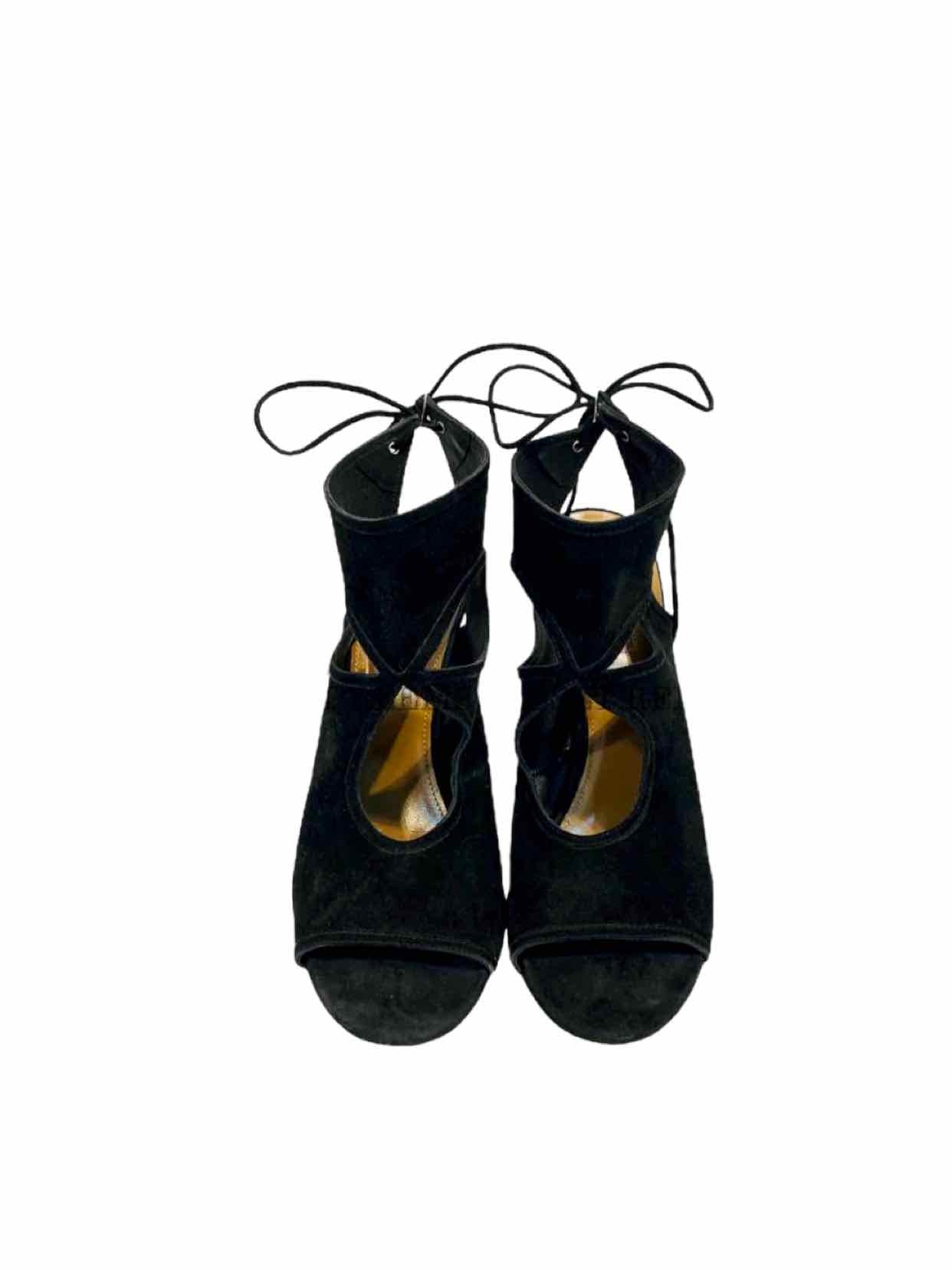 AQUAZZURA Sexy Thing Black Booties 42