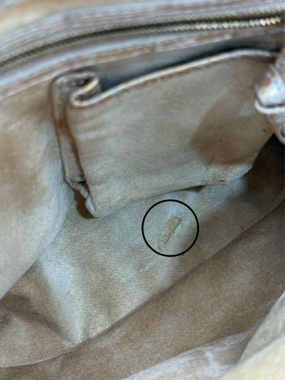 NANCY GONZALEZ Frame Beige Top Handle