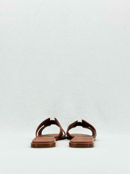 HERMES ORAN Brown Size EU 41.5 Sandals