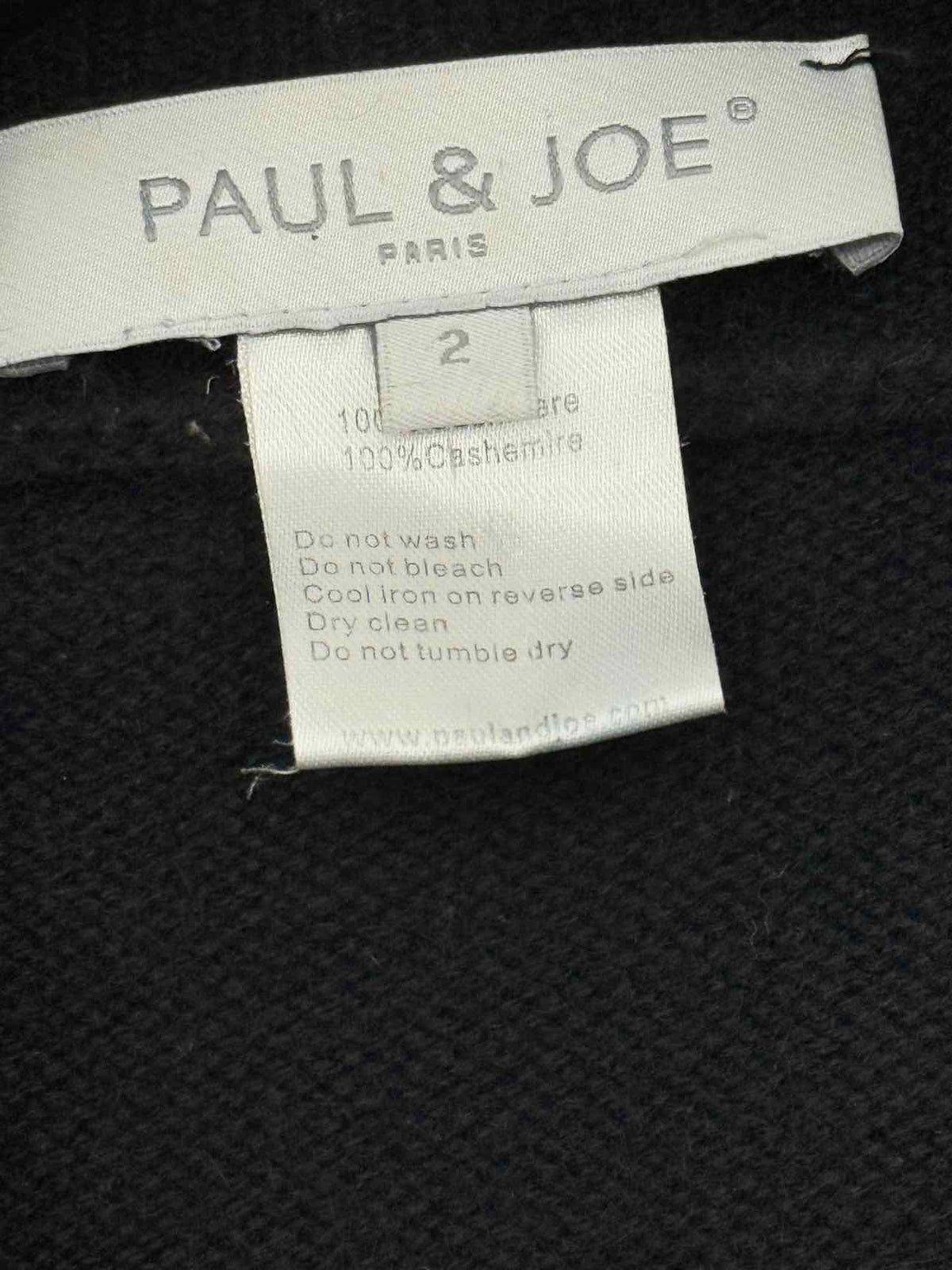 PAUL & JOE Black Size US 2 Knee Length Dress