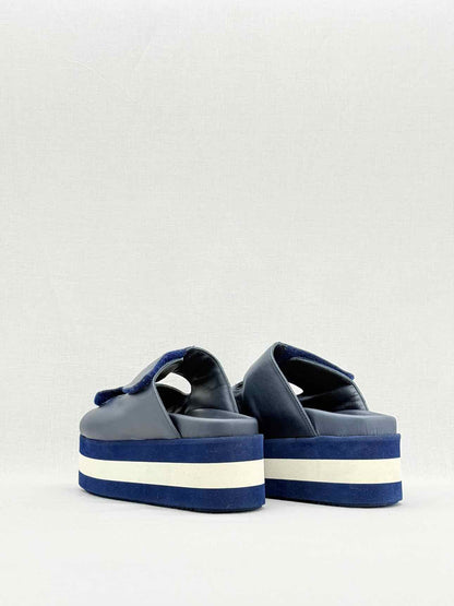 PALOMA BARCELO Navy Blue Size EU 36 Slip-ons