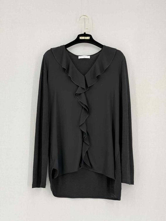 SANDRO Black Size Large Blouse