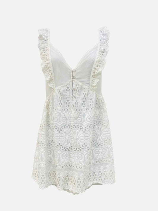 ZIMMERMANN White Size Small Playsuit