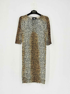 DOLCE & GABBANA Yellow Multicolor Size US 6 Short Dress