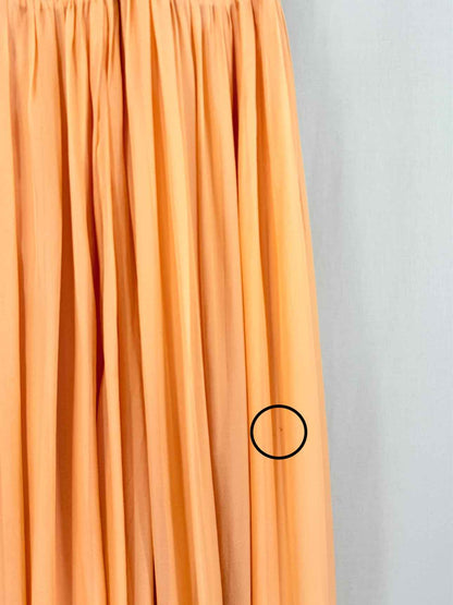 RACHEL GILBERT Cross Peach Cutout Size US 8 Long Dress