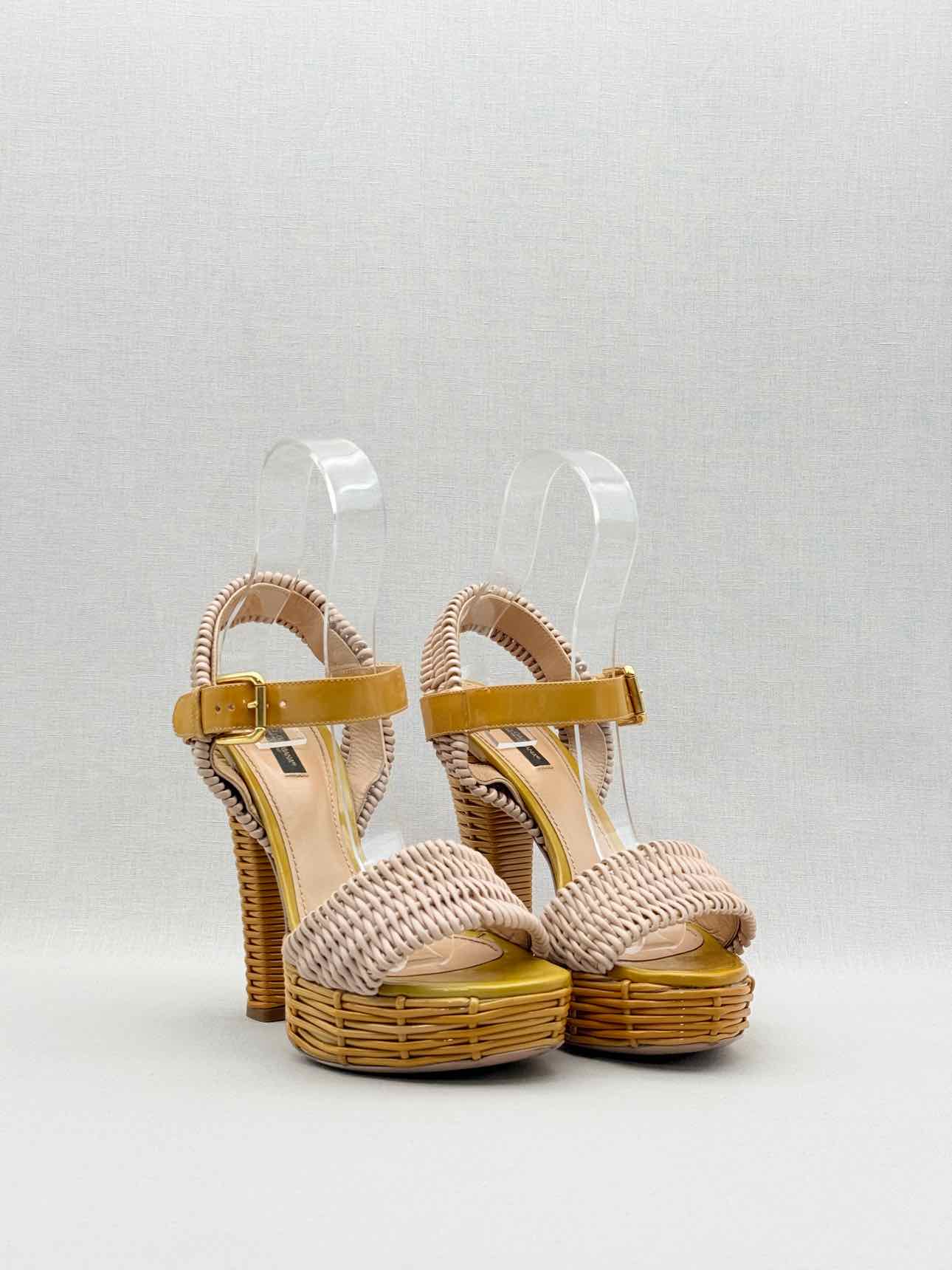 DOLCE & GABBANA Size EU 39 Platform Sandals
