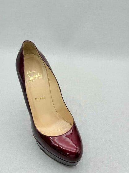 CHRISTIAN LOUBOUTIN Bianca Burgundy Size EU 38.5 Pumps