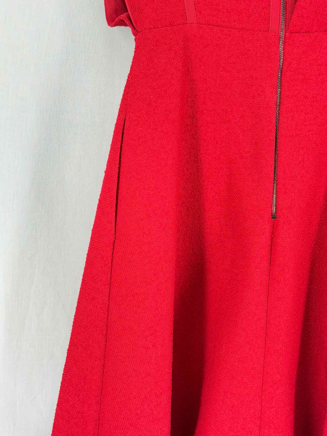 CHRISTIAN DIOR Red Size US 6 Knee Length Dress
