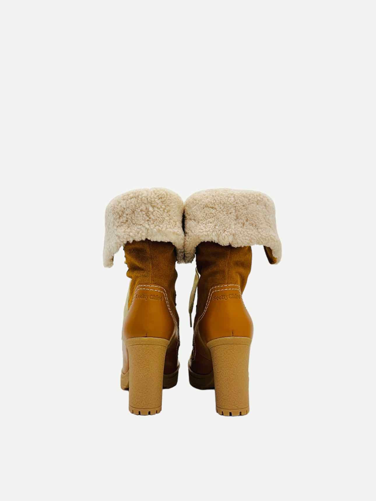 SEE BY CHLOE Verena Tan Ankle Boots 37