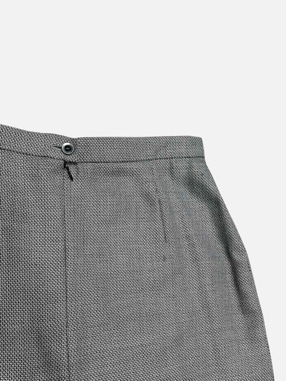 ESCADA Black & White Size US 10 Knee Length Skirt