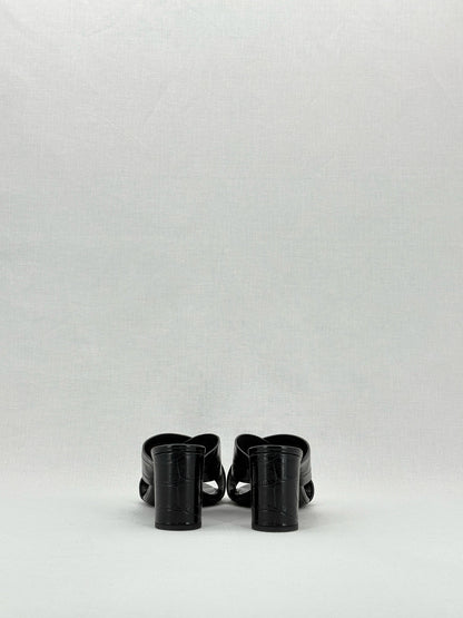 SAINT LAURENT Loulou Black Size EU 38.5 Mules