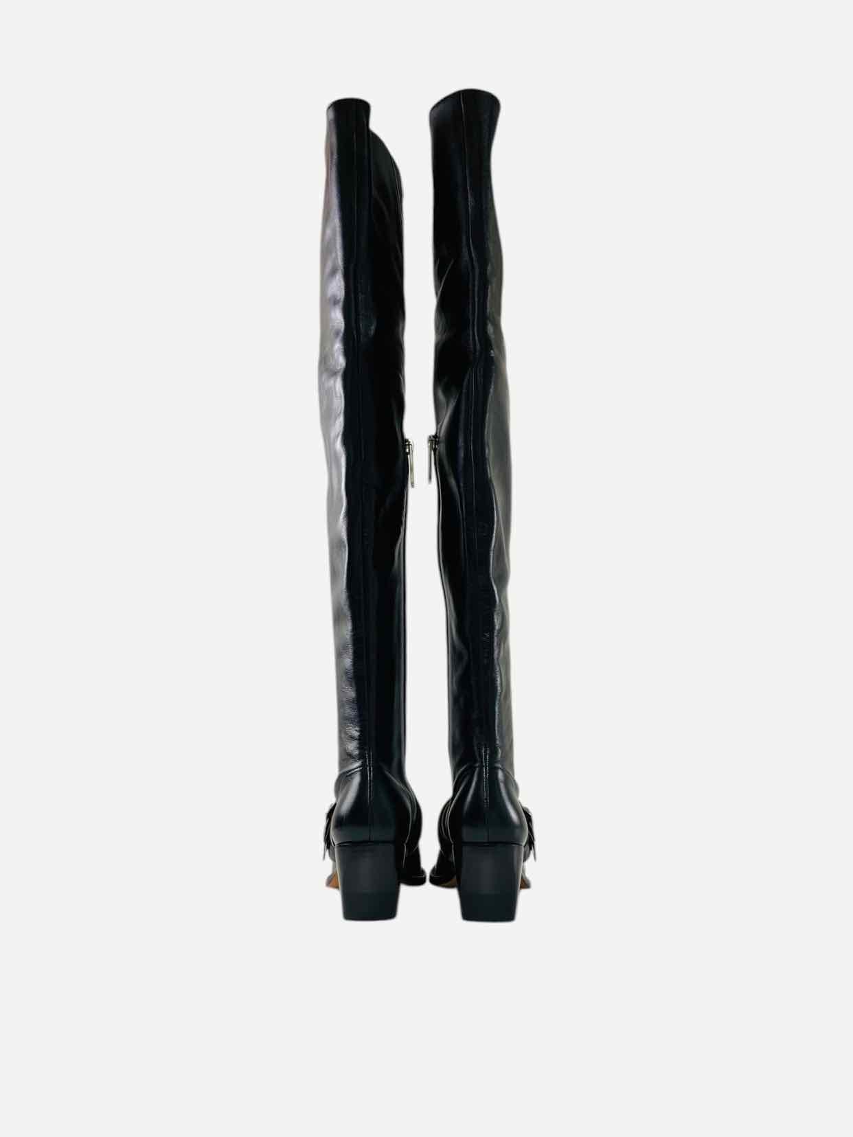 CHLOE Rylee Black Size EU 36.5 Thigh High Boots