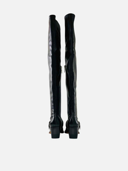 CHLOE Rylee Black Size EU 36.5 Thigh High Boots