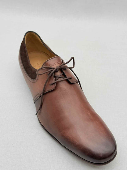 GUCCI Brown Suede Trim Size EU 41.5 Oxfords