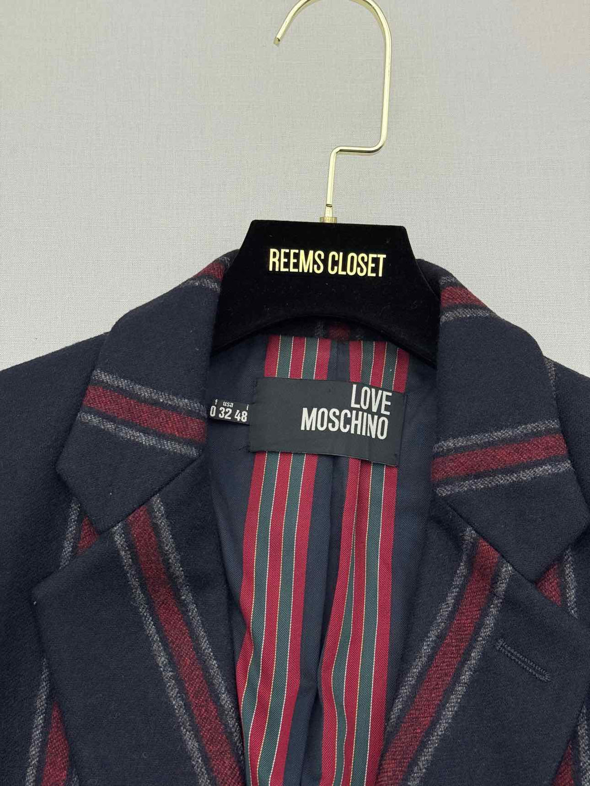 LOVE MOSCHINO Boating Black & Red Size US 32 Jacket