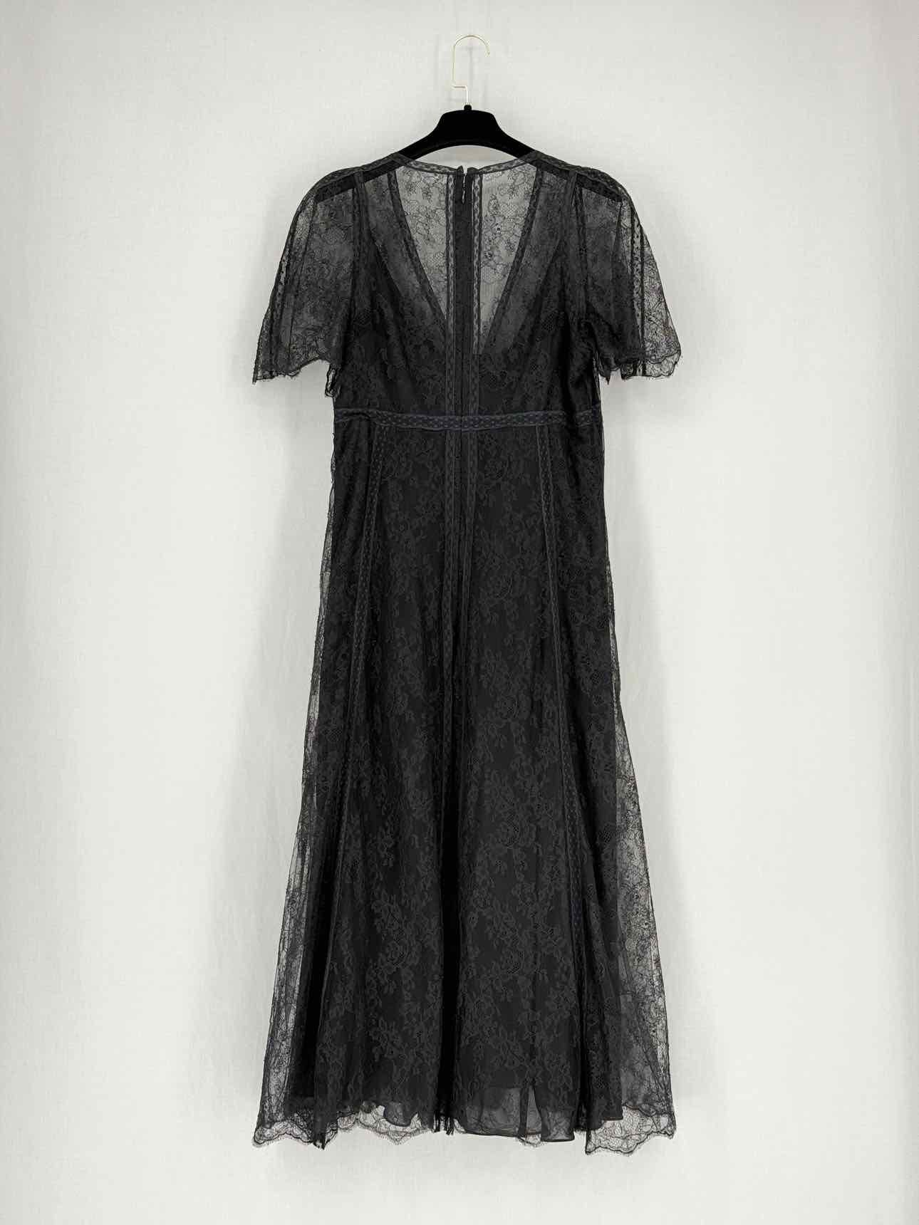 VALENTINO Black Size US 10 Midi Dress