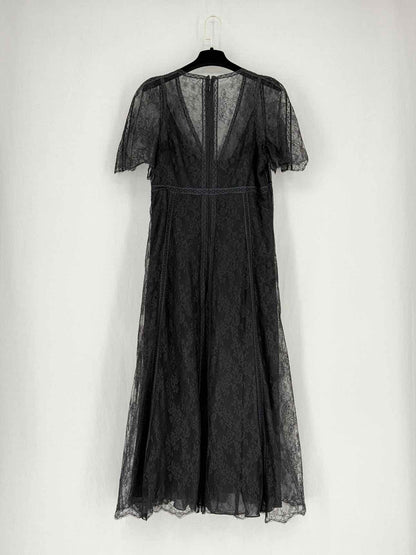 VALENTINO Black Size US 10 Midi Dress