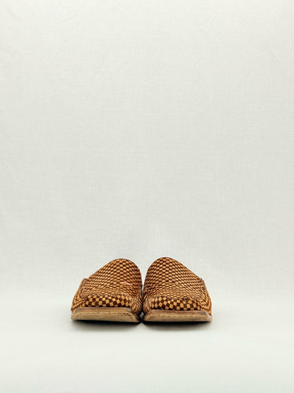 LOUIS VUITTON Brown & Beige Damier Size EU 11.5 Loafers