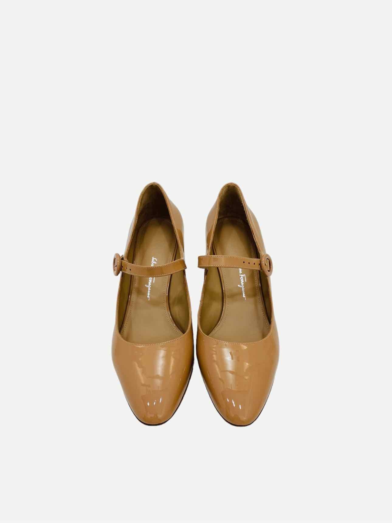 SALVATORE FERRAGAMO Ortensia Beige Pumps 37