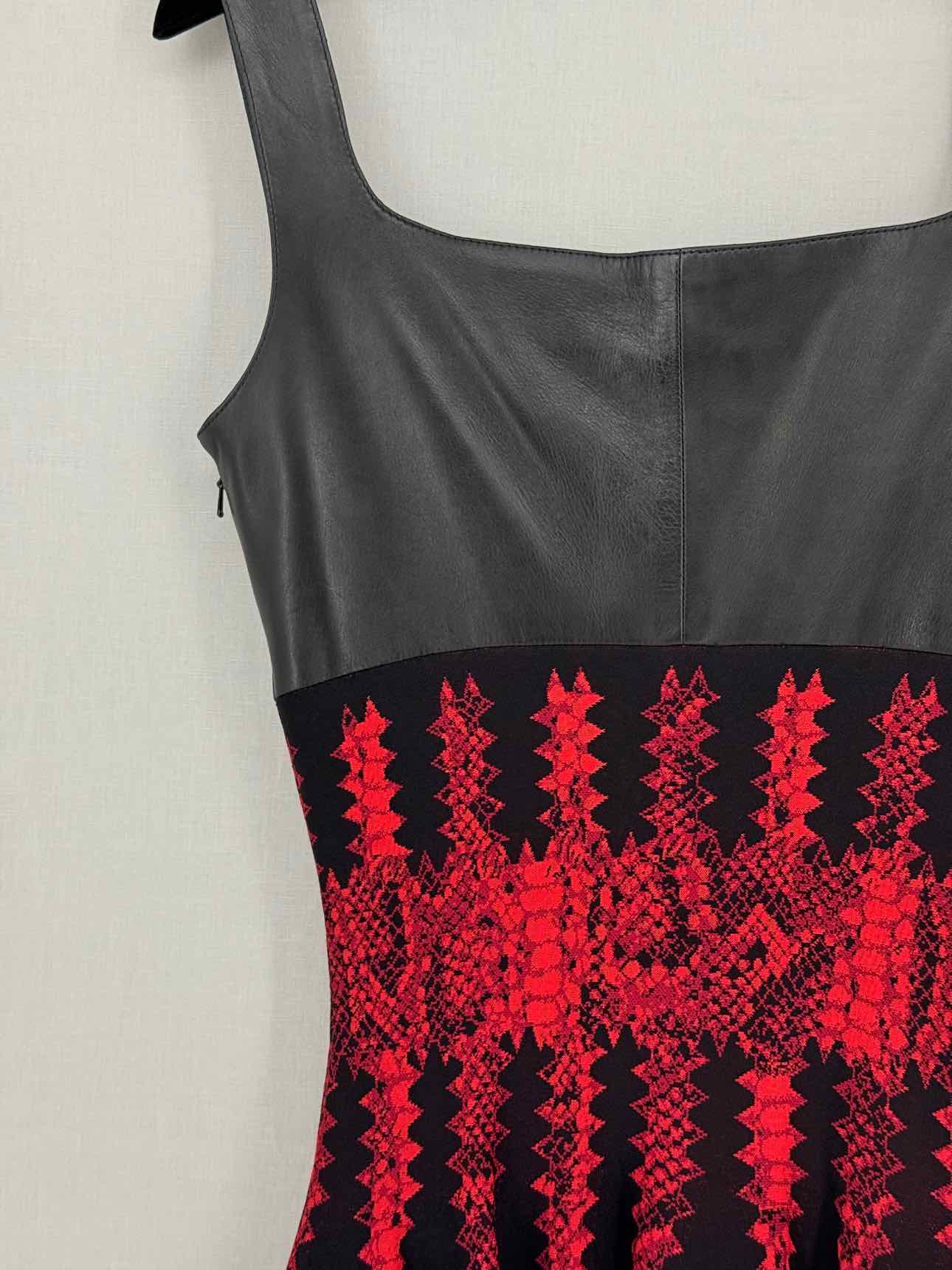 ALEXANDER MCQUEEN Black & Red Size XSmall Short Dress