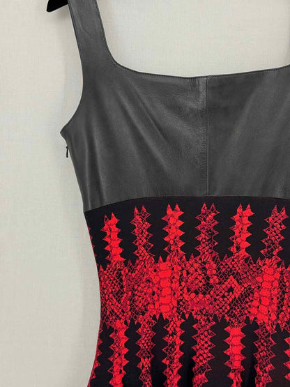 ALEXANDER MCQUEEN Black & Red Size XSmall Short Dress