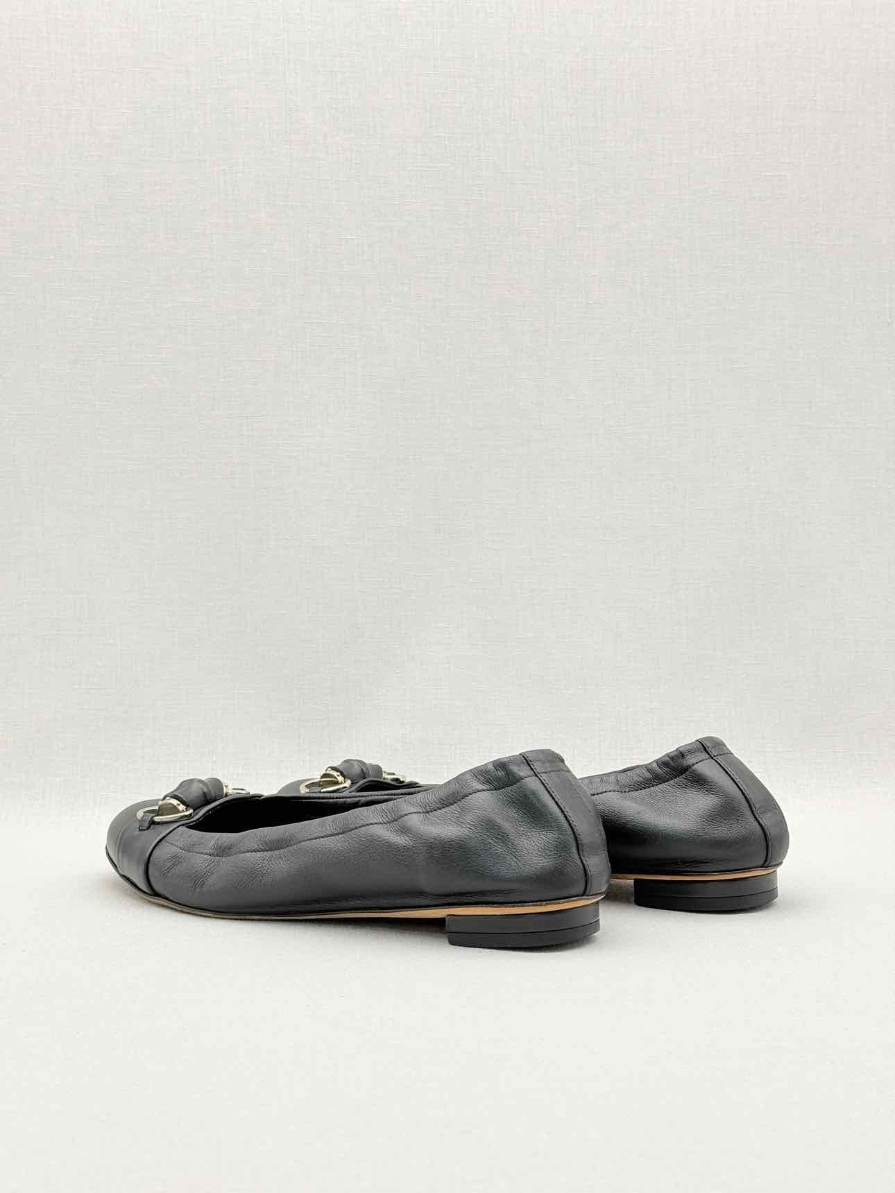 GUCCI Scrunch Black Size EU 37 Ballet Flats