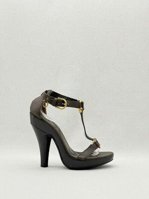 BURBERRY Brown Size EU 38 Heeled Sandals
