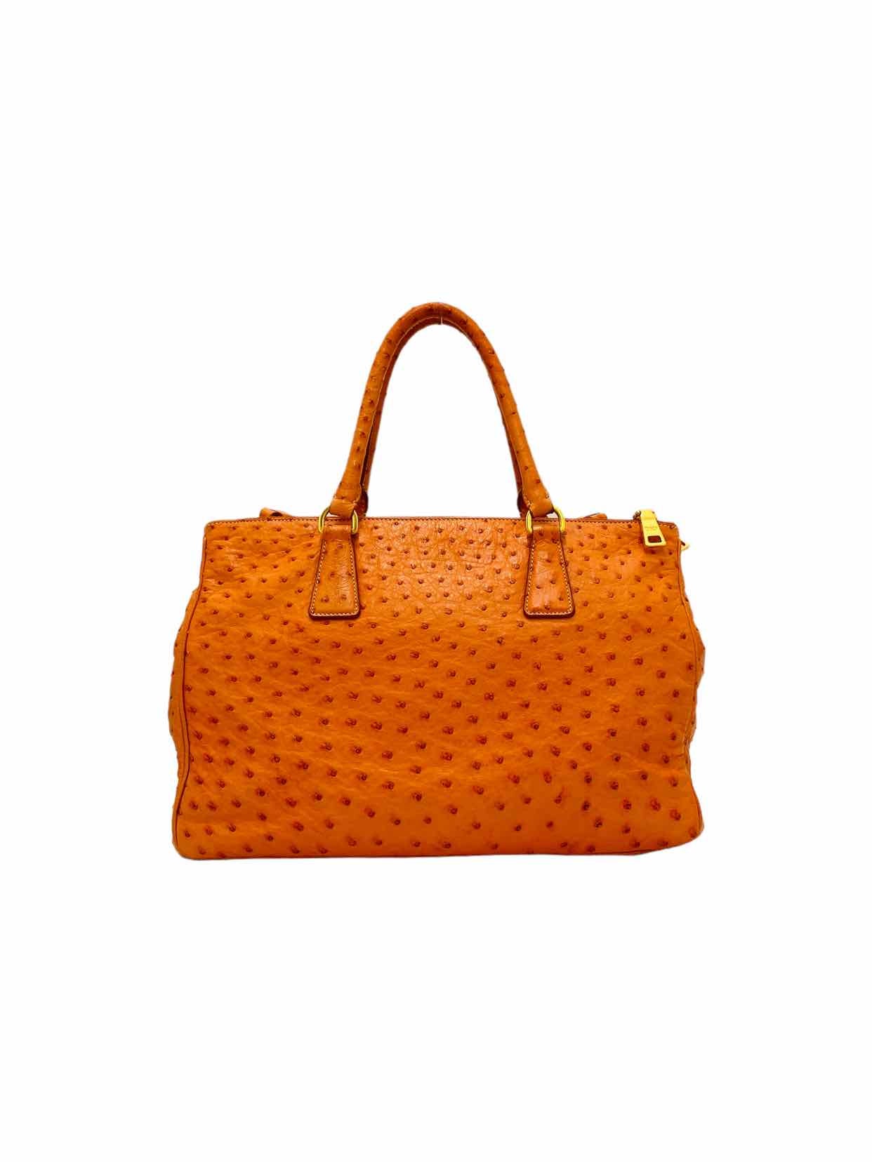 PRADA Double Zip Orange Top Handle