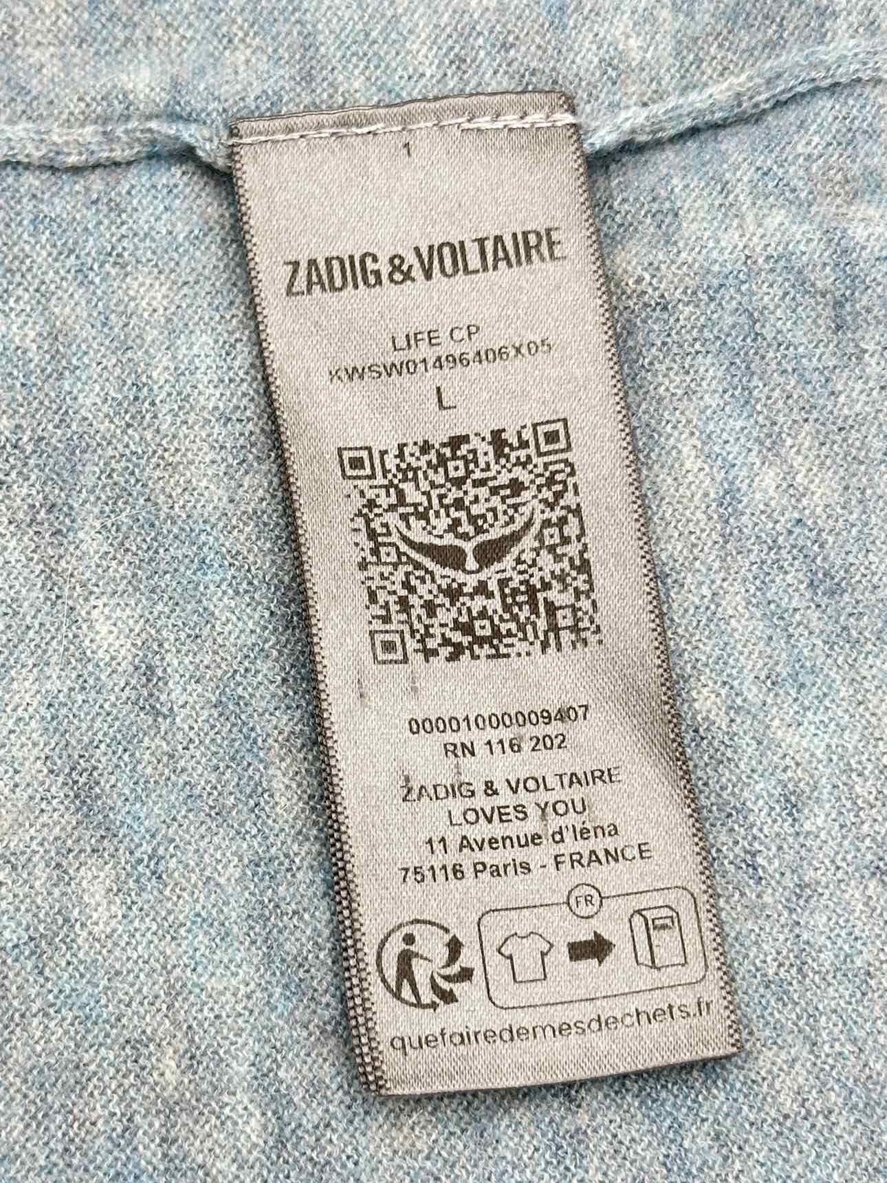 ZADIG & VOLTAIRE Blue Size Large Sweater