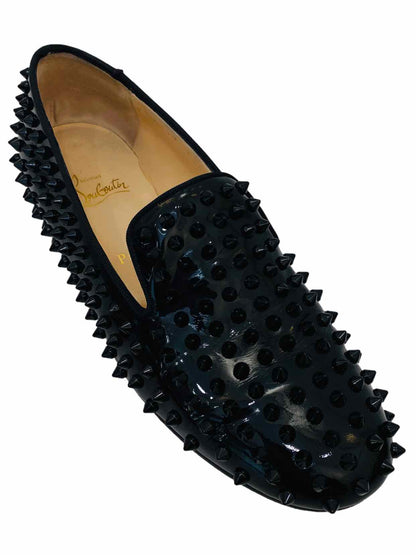 CHRISTIAN LOUBOUTIN Black Smoking Slippers