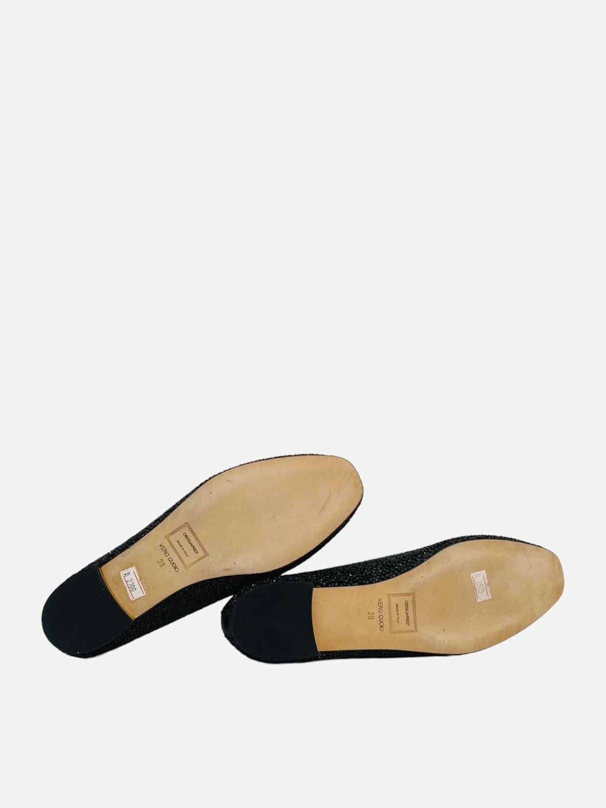 DSQUARED2 Black Size EU 38 Smoking Slippers