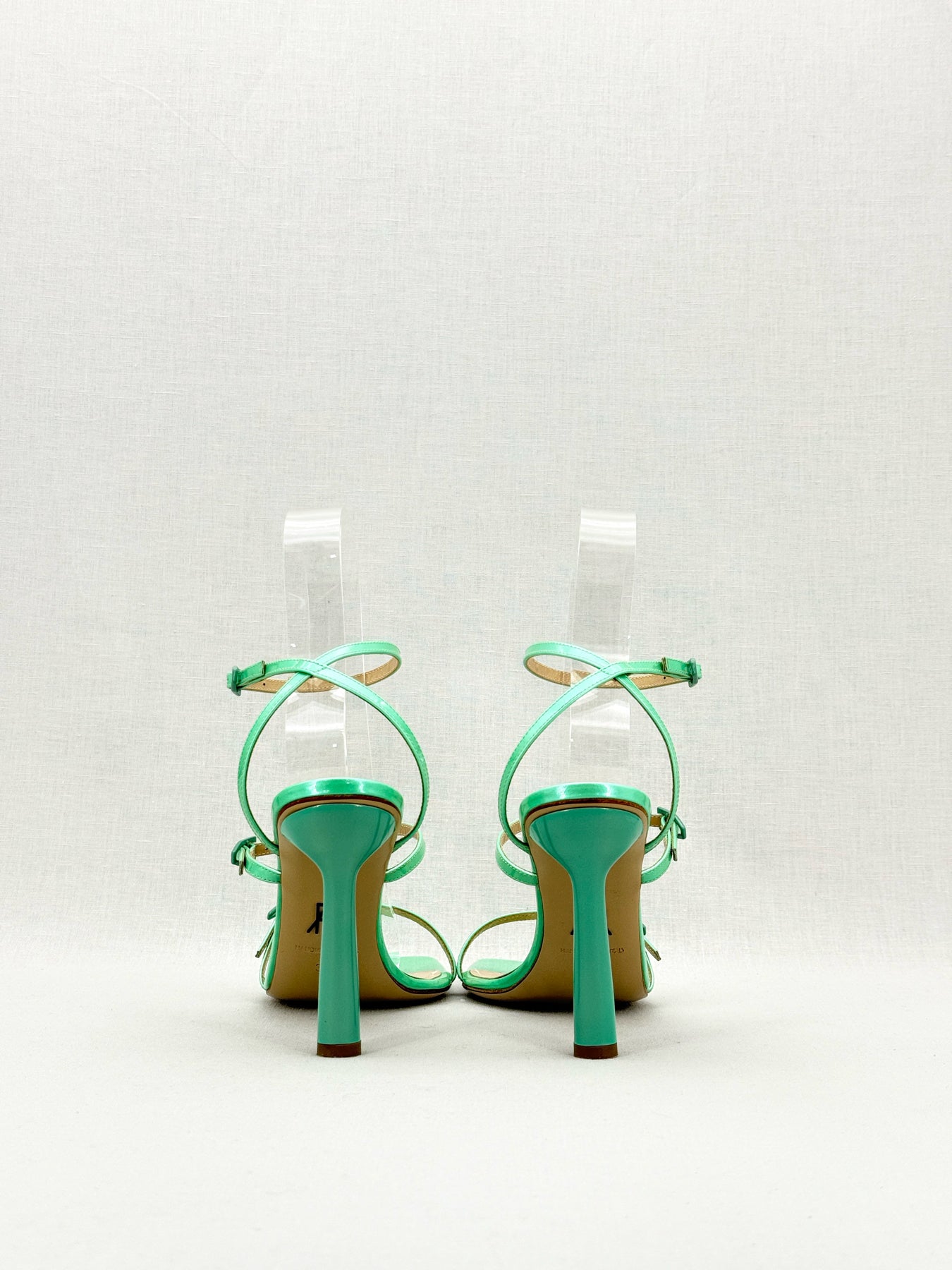 PAUL ANDREW Aqua Green Size EU 38.5 Heeled Sandals
