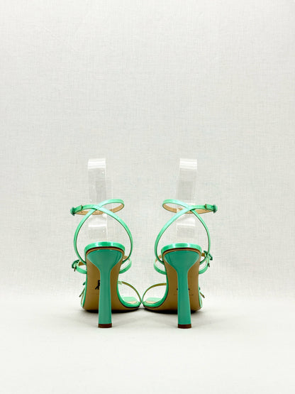PAUL ANDREW Aqua Green Size EU 38.5 Heeled Sandals
