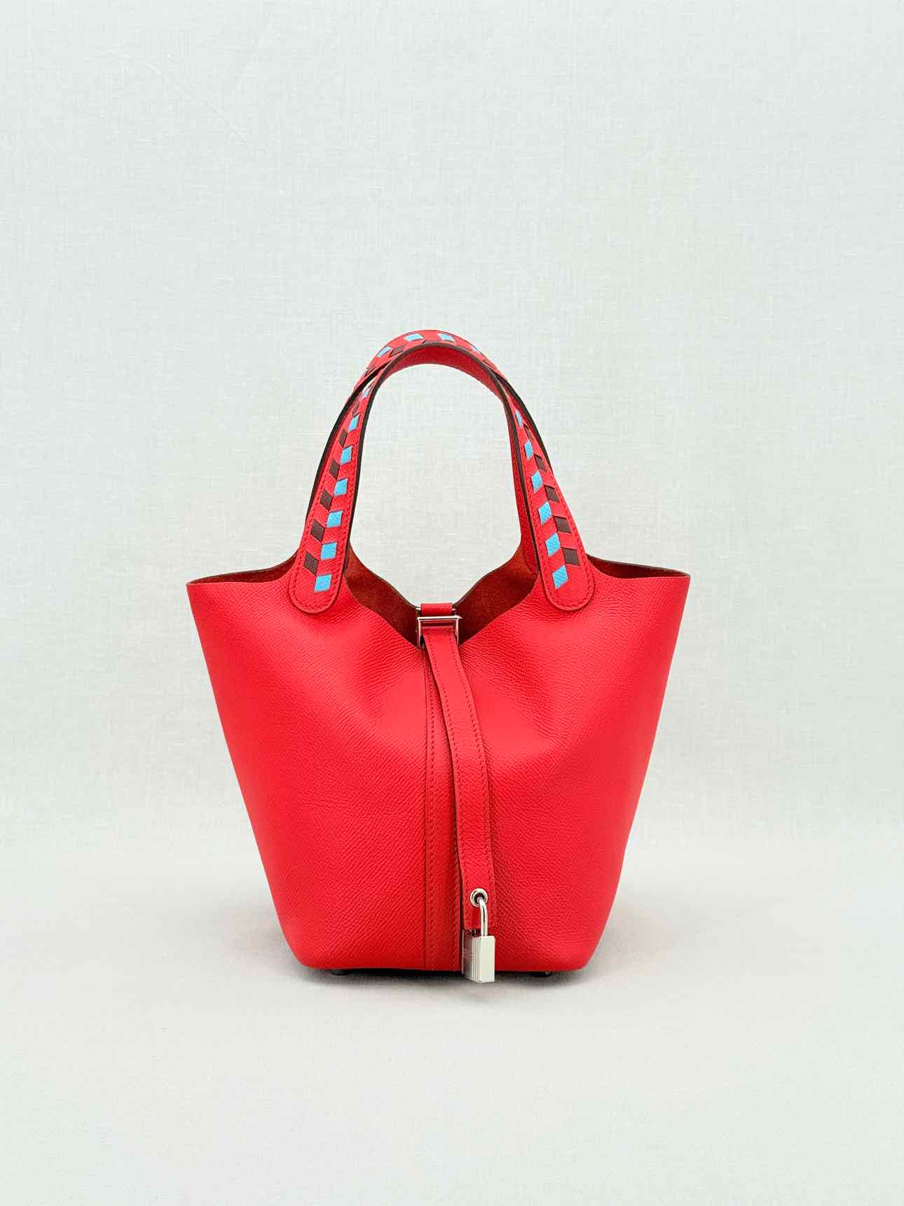 HERMES Picotin Red Top Handle
