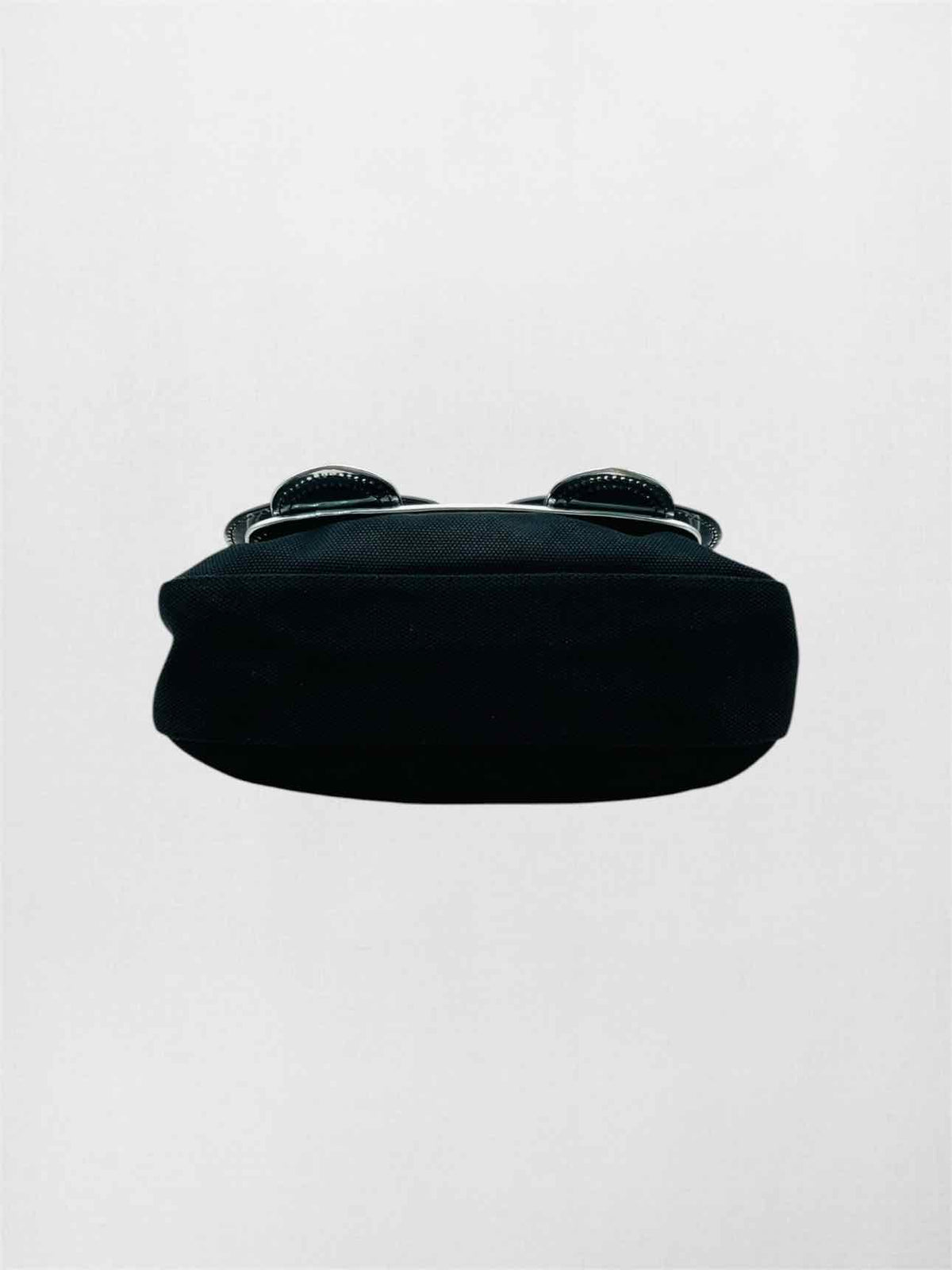 FENDI B Black & Silver Shoulder Bag
