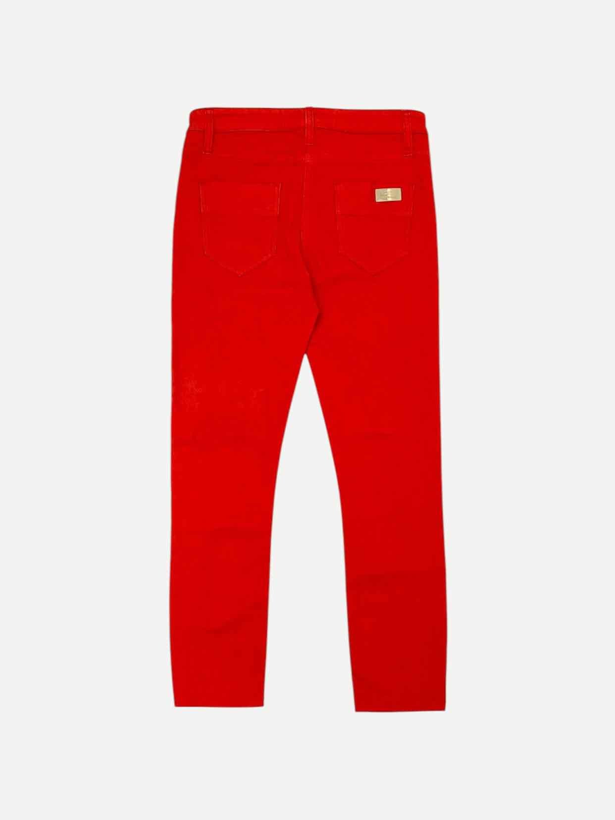 ELISABETTA FRANCHI Straight cut Red Size 29 Jeans