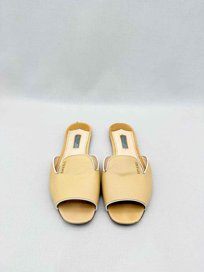 PRADA Beige Size EU 40 Slide Mules
