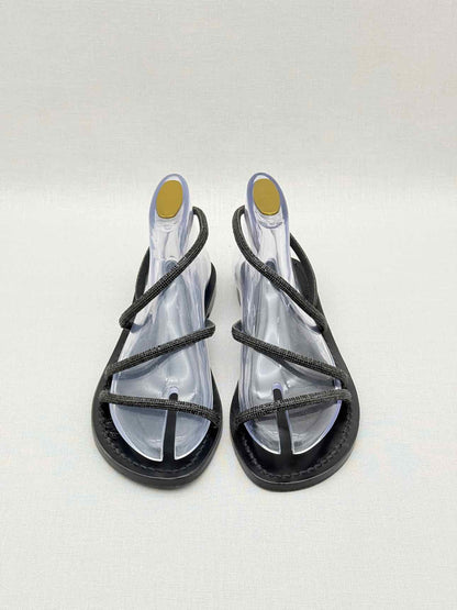 AMALIA Black Embellished Size EU 39 Sandals