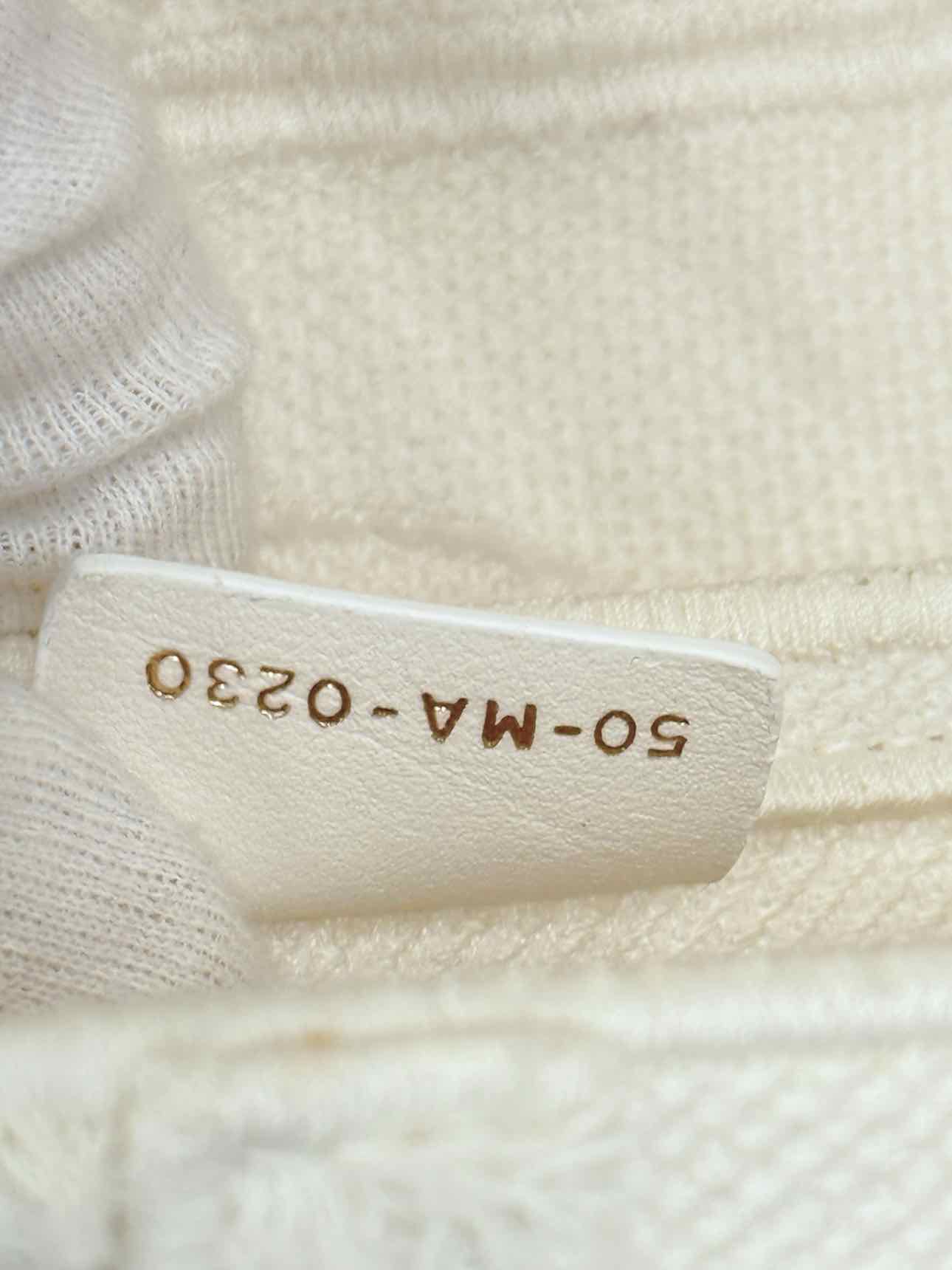 DIOR White Oblique Saddle Bag