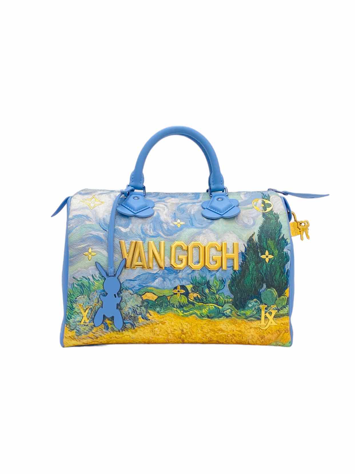 LOUIS VUITTON Van Gogh Blue Multicolor Top Handle