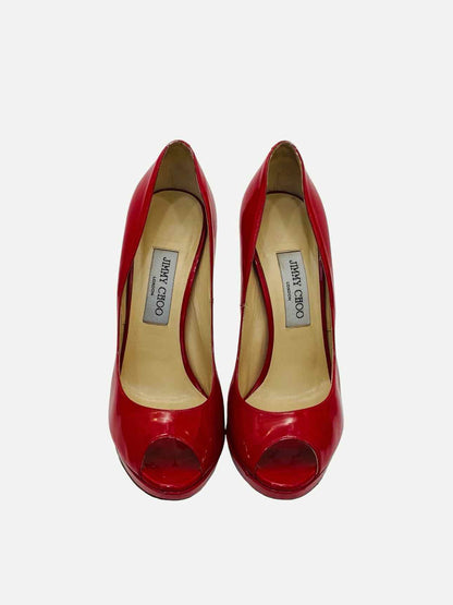 JIMMY CHOO Crown Red Pumps