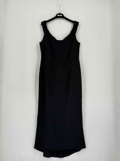 MARINA RINALDI Black Size Large Midi Dress