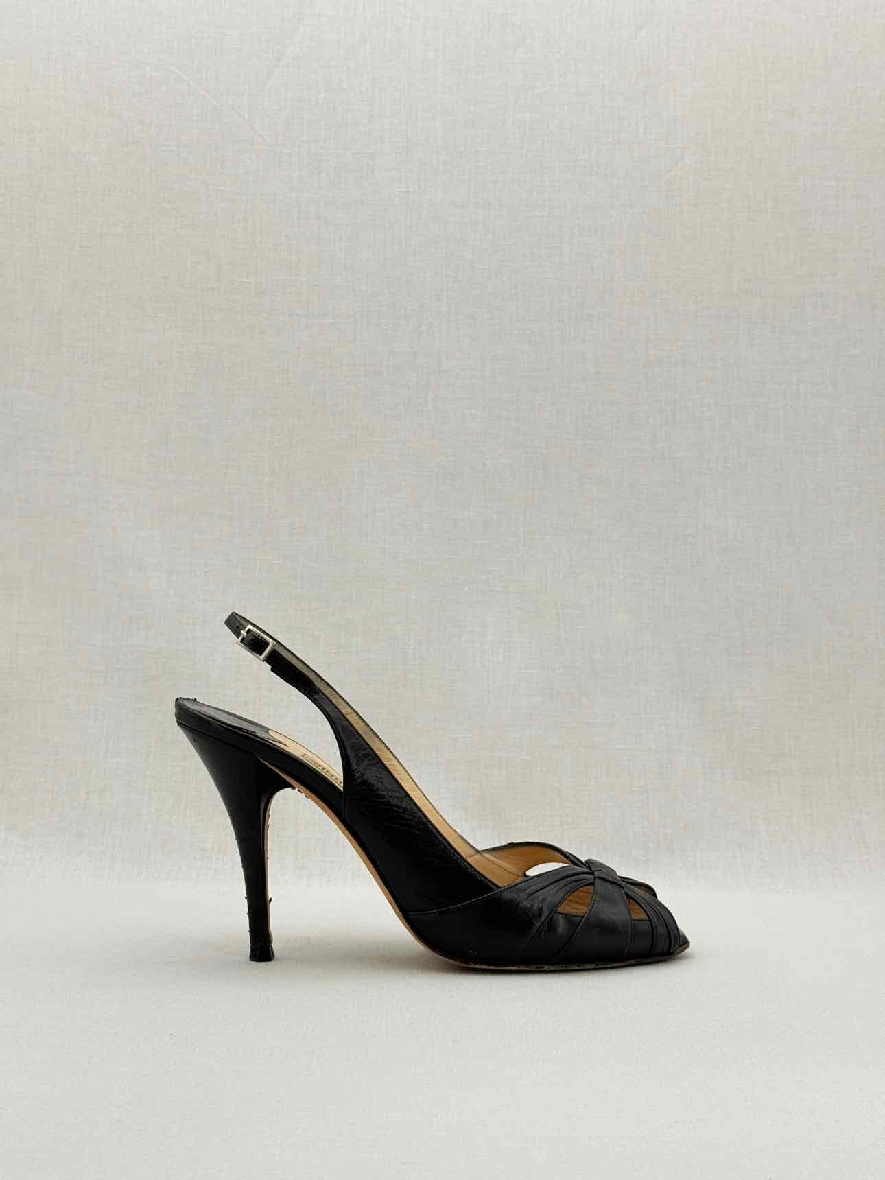 JIMMY CHOO Black Size EU 40 Slingbacks