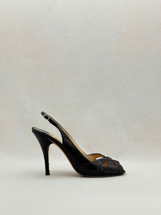JIMMY CHOO Black Size EU 40 Slingbacks