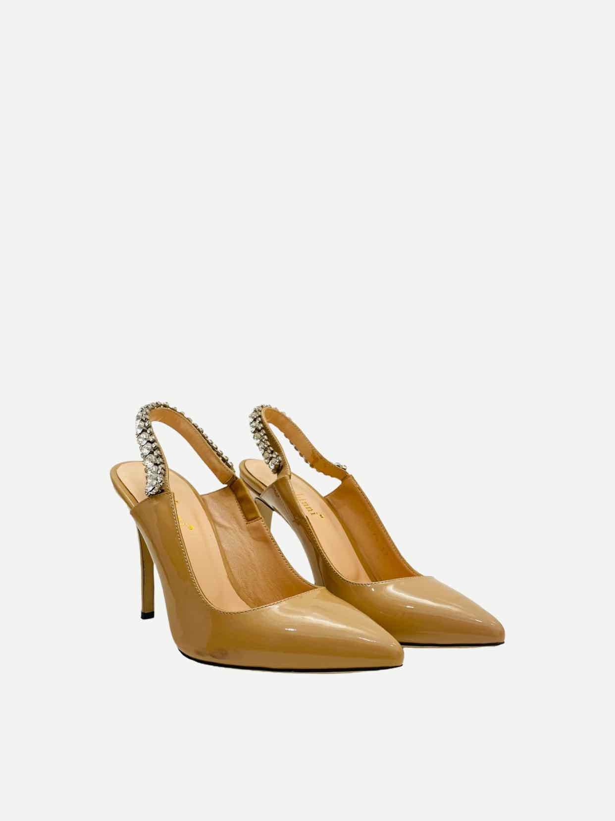 NIKO LANNI Beige Slingbacks