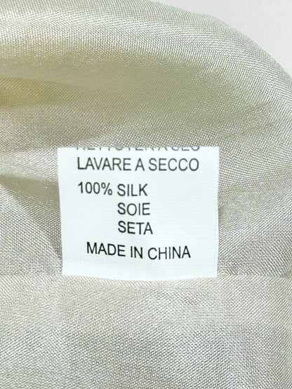 HALSTON Yellow Multicolor Printed Size US 8 Long Dress