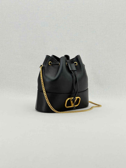 VALENTINO GARAVANI VLogo Black Bucket Bag